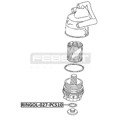 RINGOL-027-PCS10 | O-Ring Oil Filter Housing Pcs 10 for Audi, Daihatsu, Suzuki, Toyota, Volkswagen